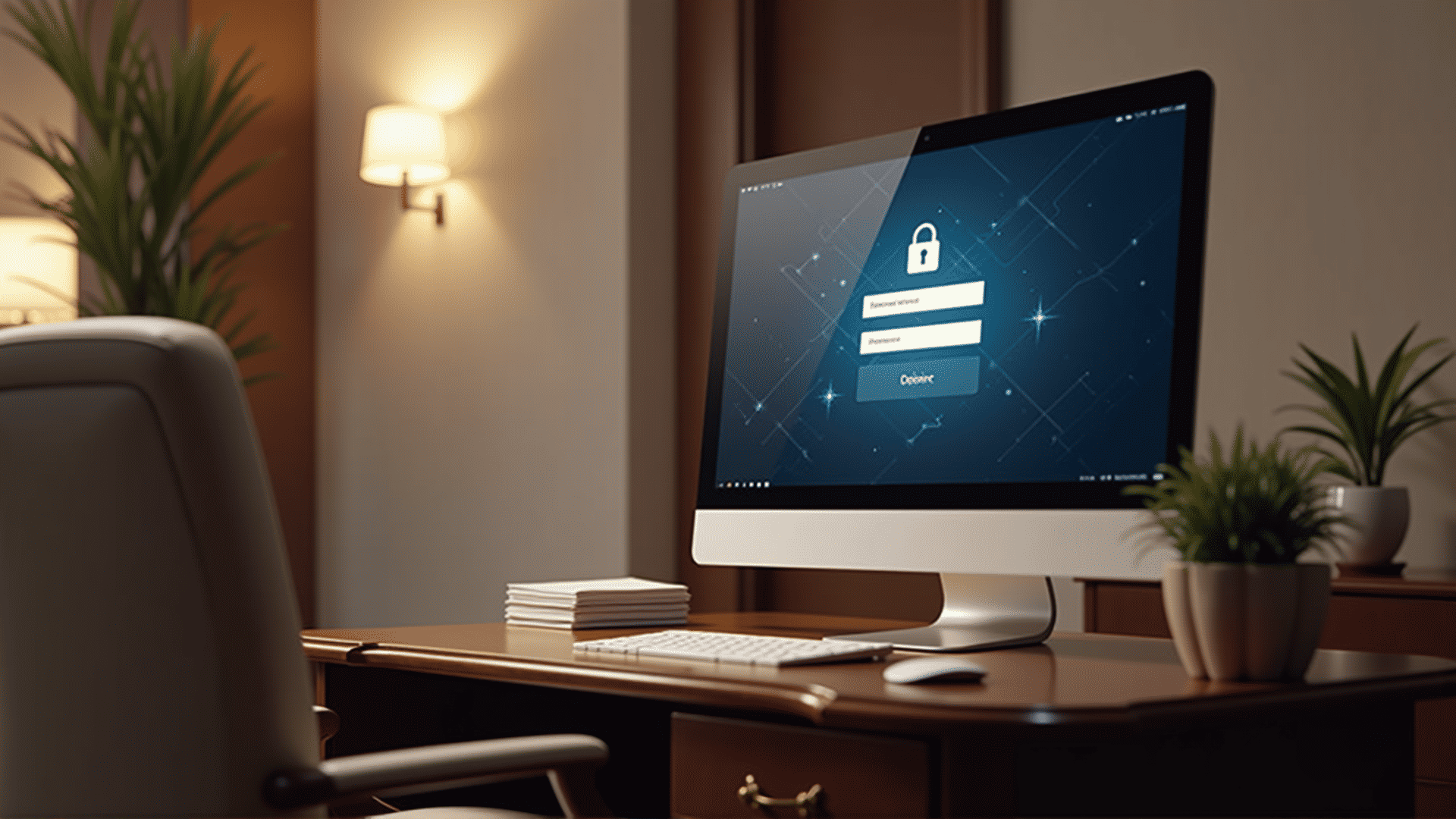 PMS Login Dashboard Interface